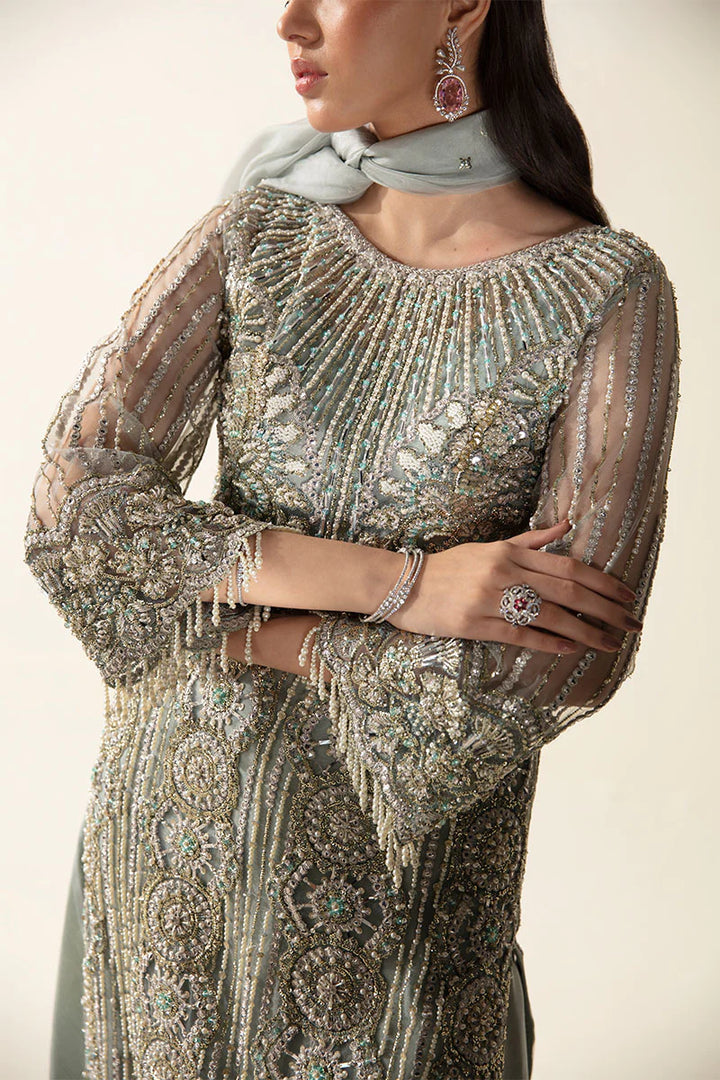Mushq | Fleur Luxury Eid Pret | Meline - Hoorain Designer Wear - Pakistani Ladies Branded Stitched Clothes in United Kingdom, United states, CA and Australia