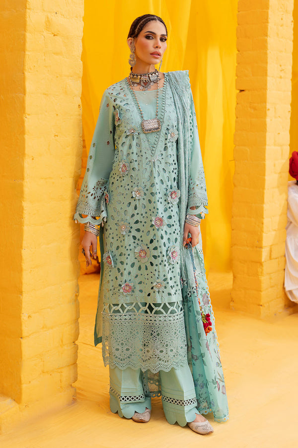 Nureh | Mela Luxury Lawn | NDS-102 - Hoorain Designer Wear - Pakistani Ladies Branded Stitched Clothes in United Kingdom, United states, CA and Australia