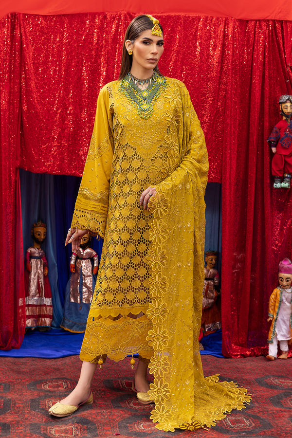 Nureh | Mela Luxury Lawn | NDS-100 - Hoorain Designer Wear - Pakistani Ladies Branded Stitched Clothes in United Kingdom, United states, CA and Australia