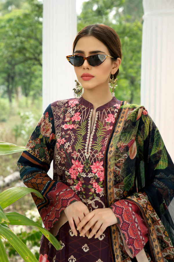House of Nawab | Lawn Collection 24 | LAILA - Hoorain Designer Wear - Pakistani Ladies Branded Stitched Clothes in United Kingdom, United states, CA and Australia