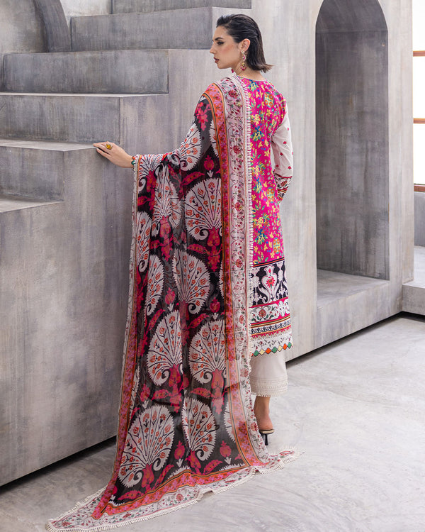 Roheenaz | Azalea Printed Lawn 24 | Marigold Meadows - Hoorain Designer Wear - Pakistani Ladies Branded Stitched Clothes in United Kingdom, United states, CA and Australia