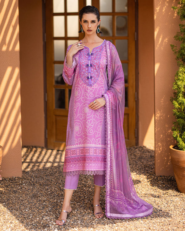Roheenaz | Azalea Printed Lawn 24 | Azure Dream - Hoorain Designer Wear - Pakistani Ladies Branded Stitched Clothes in United Kingdom, United states, CA and Australia