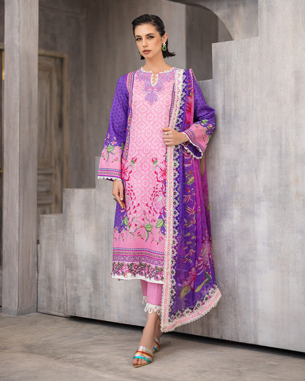 Roheenaz | Azalea Printed Lawn 24 | Luxe Bloom - Hoorain Designer Wear - Pakistani Ladies Branded Stitched Clothes in United Kingdom, United states, CA and Australia