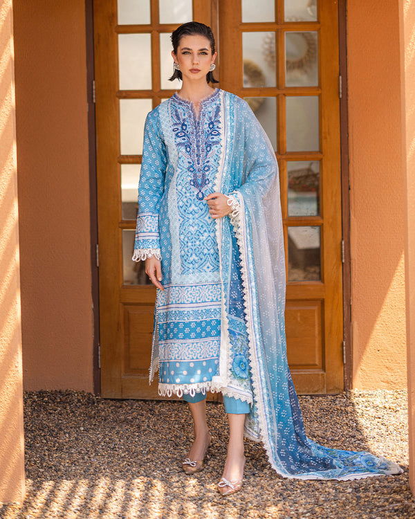Roheenaz | Azalea Printed Lawn 24 | Starlit Sky - Hoorain Designer Wear - Pakistani Ladies Branded Stitched Clothes in United Kingdom, United states, CA and Australia