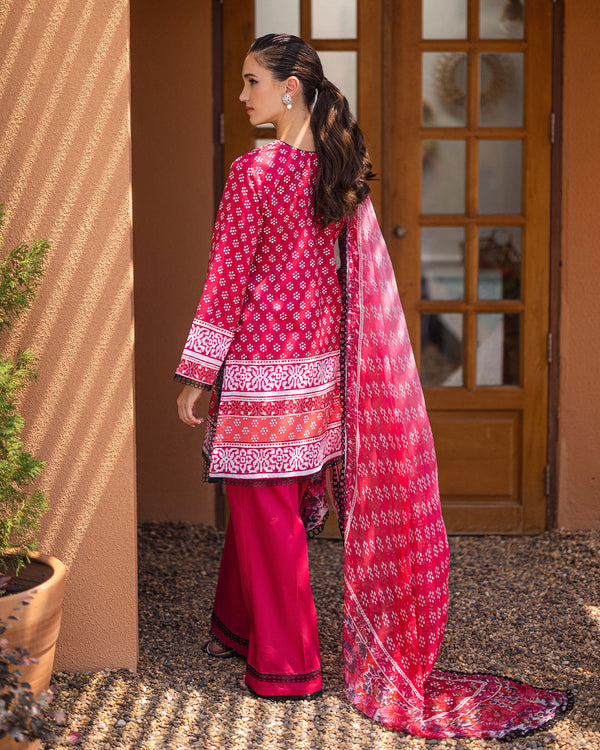 Roheenaz | Azalea Printed Lawn 24 | Coral Cascade - Hoorain Designer Wear - Pakistani Ladies Branded Stitched Clothes in United Kingdom, United states, CA and Australia