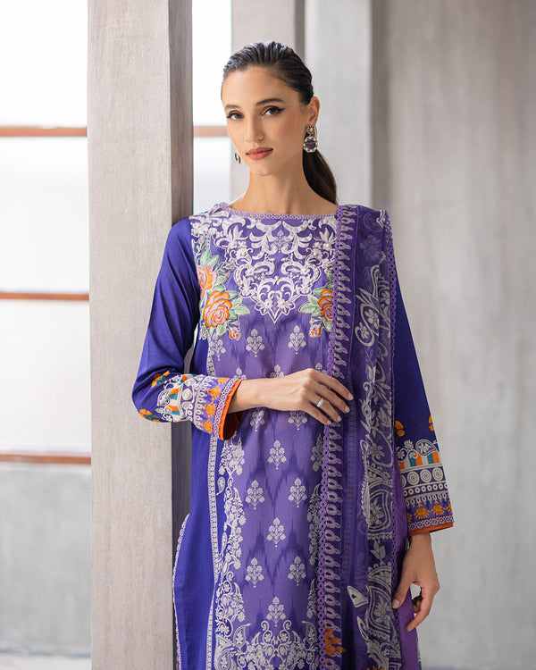 Roheenaz | Azalea Printed Lawn 24 | Blissful Berry - Hoorain Designer Wear - Pakistani Ladies Branded Stitched Clothes in United Kingdom, United states, CA and Australia