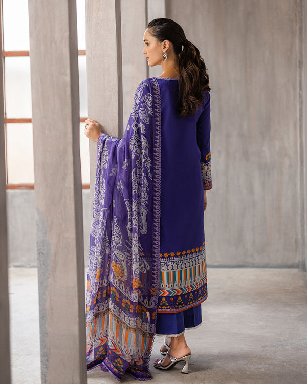 Roheenaz | Azalea Printed Lawn 24 | Blissful Berry - Hoorain Designer Wear - Pakistani Ladies Branded Stitched Clothes in United Kingdom, United states, CA and Australia