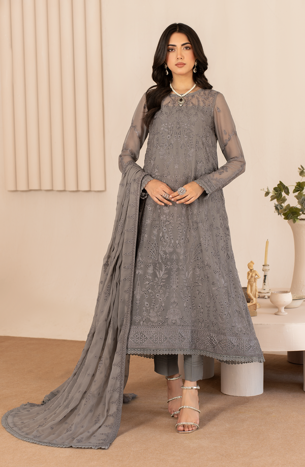 Zarif | Chiffon Edit  | ZL 05 AYMAH - Hoorain Designer Wear - Pakistani Ladies Branded Stitched Clothes in United Kingdom, United states, CA and Australia