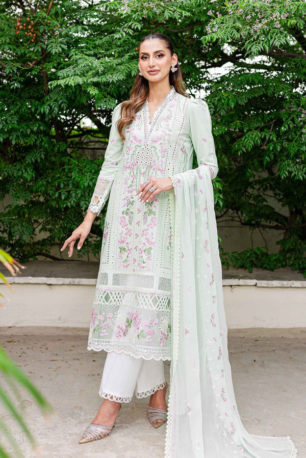 Sable Vogue | Shiree Lawn 24 | Mint Garden - Hoorain Designer Wear - Pakistani Ladies Branded Stitched Clothes in United Kingdom, United states, CA and Australia