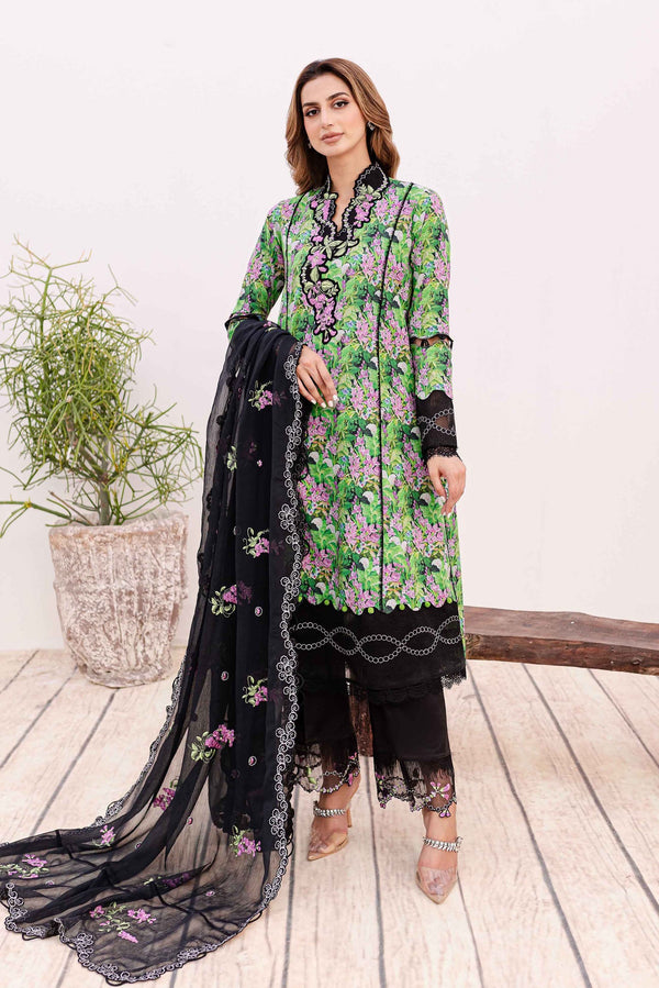 Sable Vogue | Shiree Lawn 24 | Black Iris - Hoorain Designer Wear - Pakistani Ladies Branded Stitched Clothes in United Kingdom, United states, CA and Australia