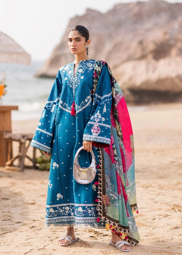 Sadaf Fawad Khan | Siraa Luxury Lawn 24| Eira (B) - Hoorain Designer Wear - Pakistani Ladies Branded Stitched Clothes in United Kingdom, United states, CA and Australia