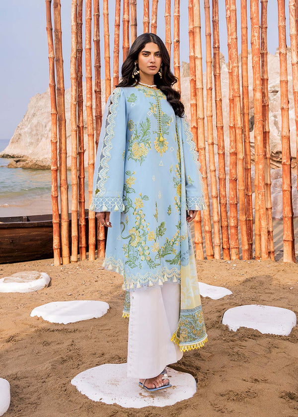 Sadaf Fawad Khan | Siraa Luxury Lawn 24| Amani (B) - Hoorain Designer Wear - Pakistani Ladies Branded Stitched Clothes in United Kingdom, United states, CA and Australia