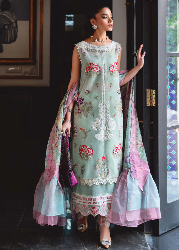 Shiza Hassan | Aira Luxury Pret | Azure - Hoorain Designer Wear - Pakistani Ladies Branded Stitched Clothes in United Kingdom, United states, CA and Australia