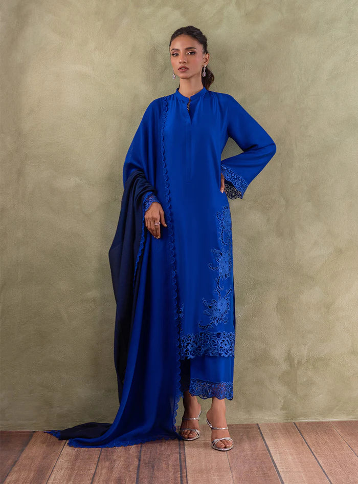 Zainab Chottani | Eid Edit 24 | Blue Diamond - Hoorain Designer Wear - Pakistani Ladies Branded Stitched Clothes in United Kingdom, United states, CA and Australia