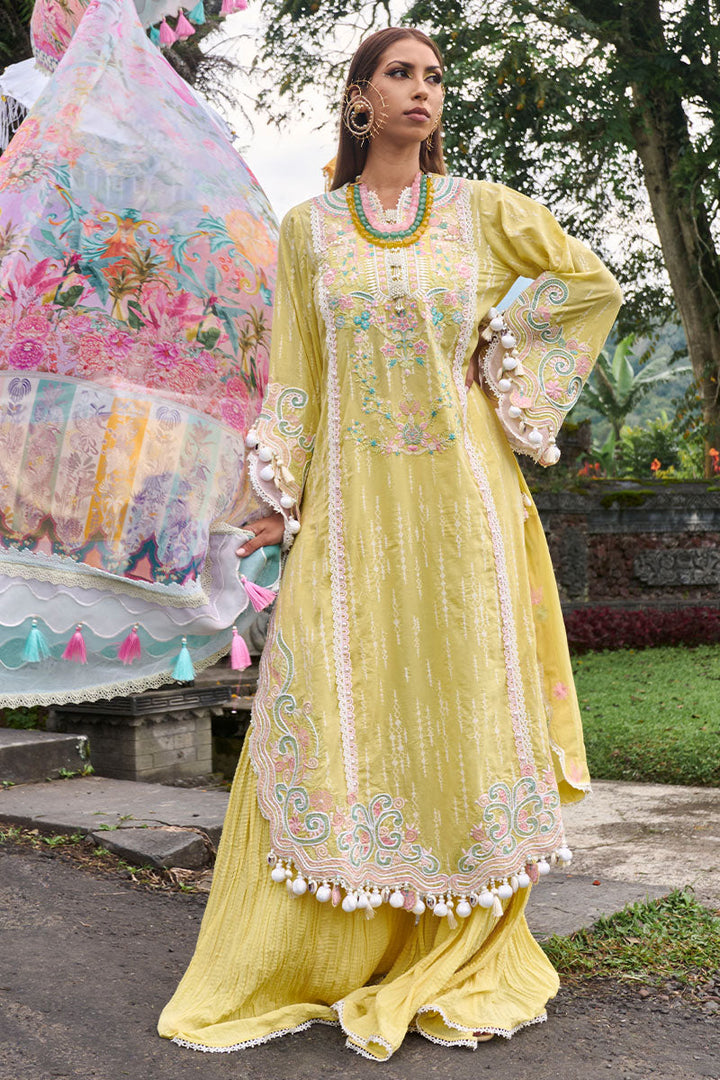 Ansab Jahangir | Zoha Lawn 24 | MARIGOLD - Hoorain Designer Wear - Pakistani Ladies Branded Stitched Clothes in United Kingdom, United states, CA and Australia