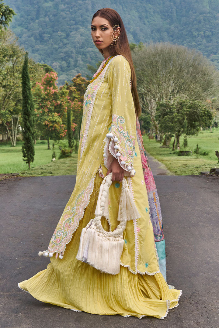 Ansab Jahangir | Zoha Lawn 24 | MARIGOLD - Hoorain Designer Wear - Pakistani Ladies Branded Stitched Clothes in United Kingdom, United states, CA and Australia