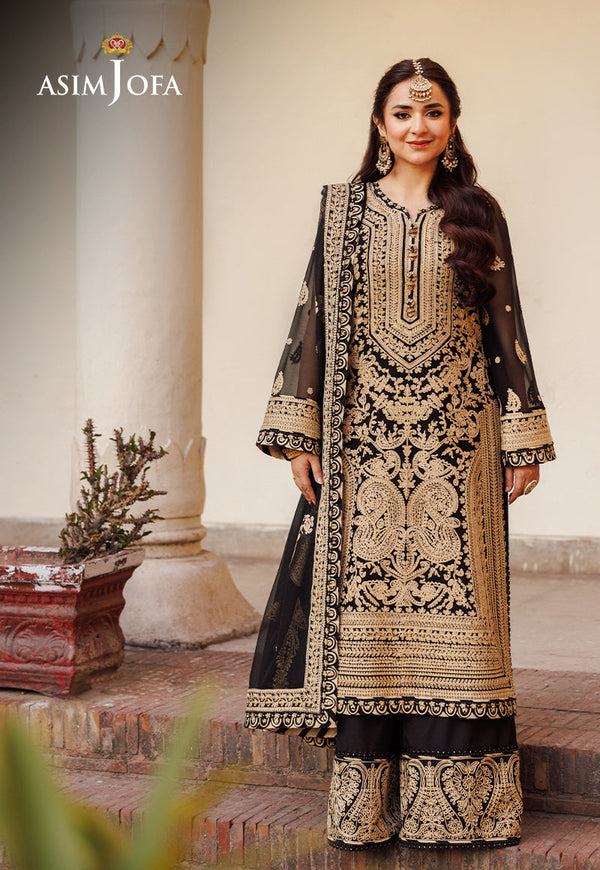 Asim Jofa | Chikankari Eid’24 | AJCE-06 - Hoorain Designer Wear - Pakistani Ladies Branded Stitched Clothes in United Kingdom, United states, CA and Australia