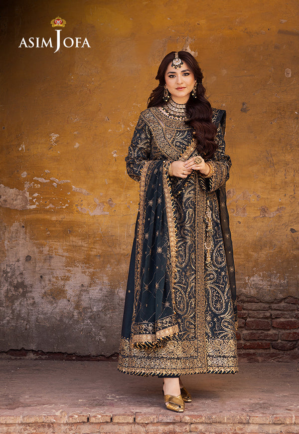 Asim Jofa | Chikankari Eid’24 | AJCE-03 - Hoorain Designer Wear - Pakistani Ladies Branded Stitched Clothes in United Kingdom, United states, CA and Australia