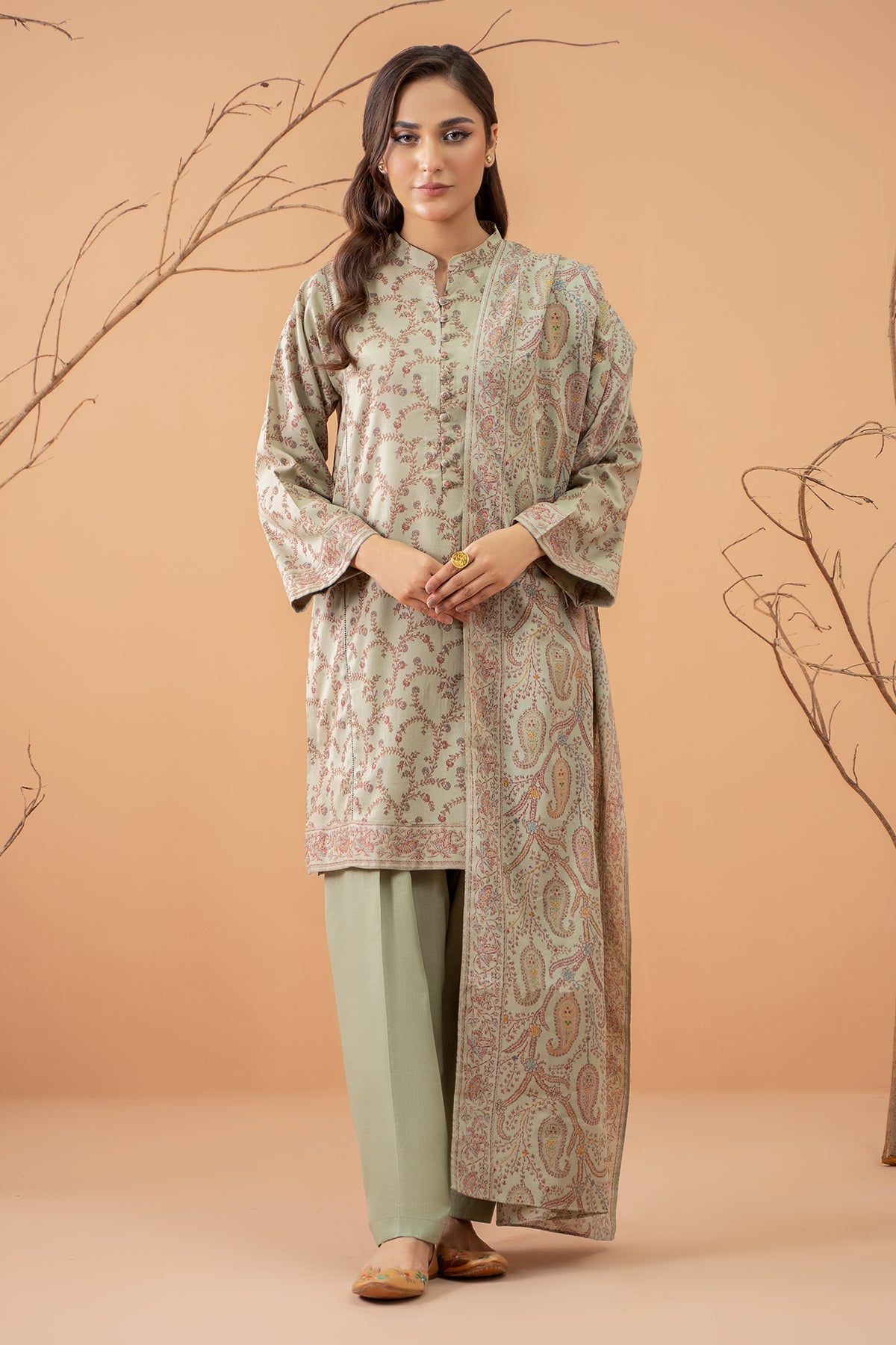 winter khadar dress design Khaddar Dress Designs 2025 for Winter Gul Ahmed Khaddar
