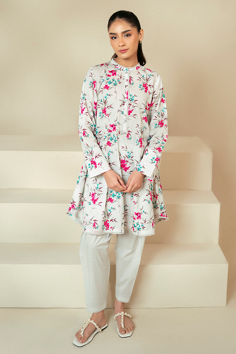 Cross Stitch | Daily Lawn 24 | Foggy DEW-2 Piece Lawn Suit Custom Size