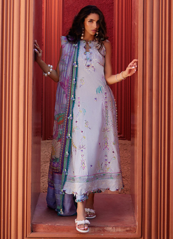 Farah Talib Aziz | Suay Lawn 24 | CALLISTA WEDGEWOOD - Hoorain Designer Wear - Pakistani Ladies Branded Stitched Clothes in United Kingdom, United states, CA and Australia