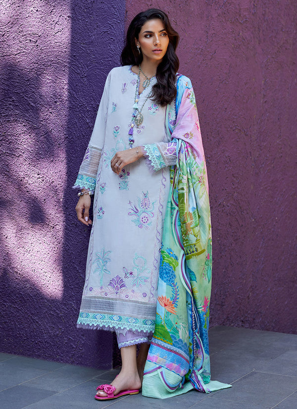 Farah Talib Aziz | Suay Lawn 24 | ZOELLA GREY - Hoorain Designer Wear - Pakistani Ladies Branded Stitched Clothes in United Kingdom, United states, CA and Australia
