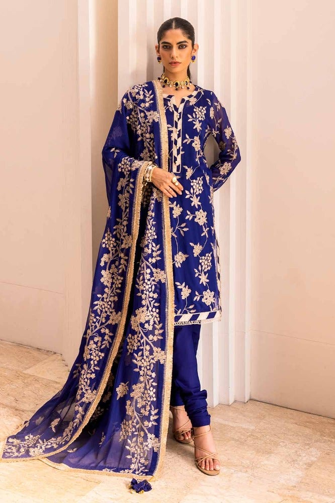 gul ahmed blue dress Gul Ahmed OG-32011 Summer Premium Collection – Sara Clothes