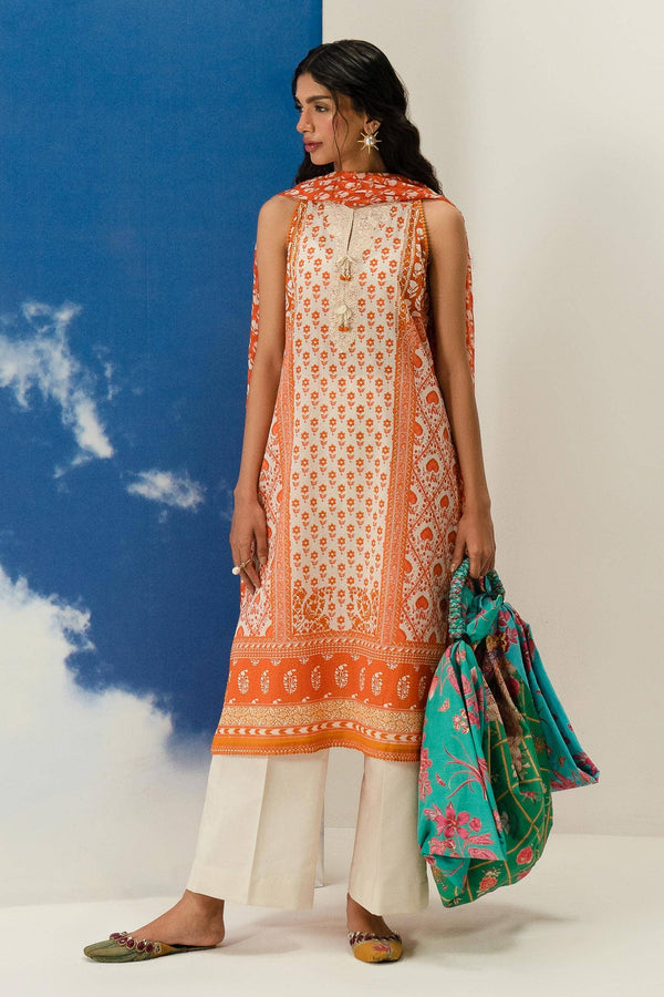 Sana Safinaz | Mahay Summer Lawn 24 | S-43 - Hoorain Designer Wear - Pakistani Ladies Branded Stitched Clothes in United Kingdom, United states, CA and Australia