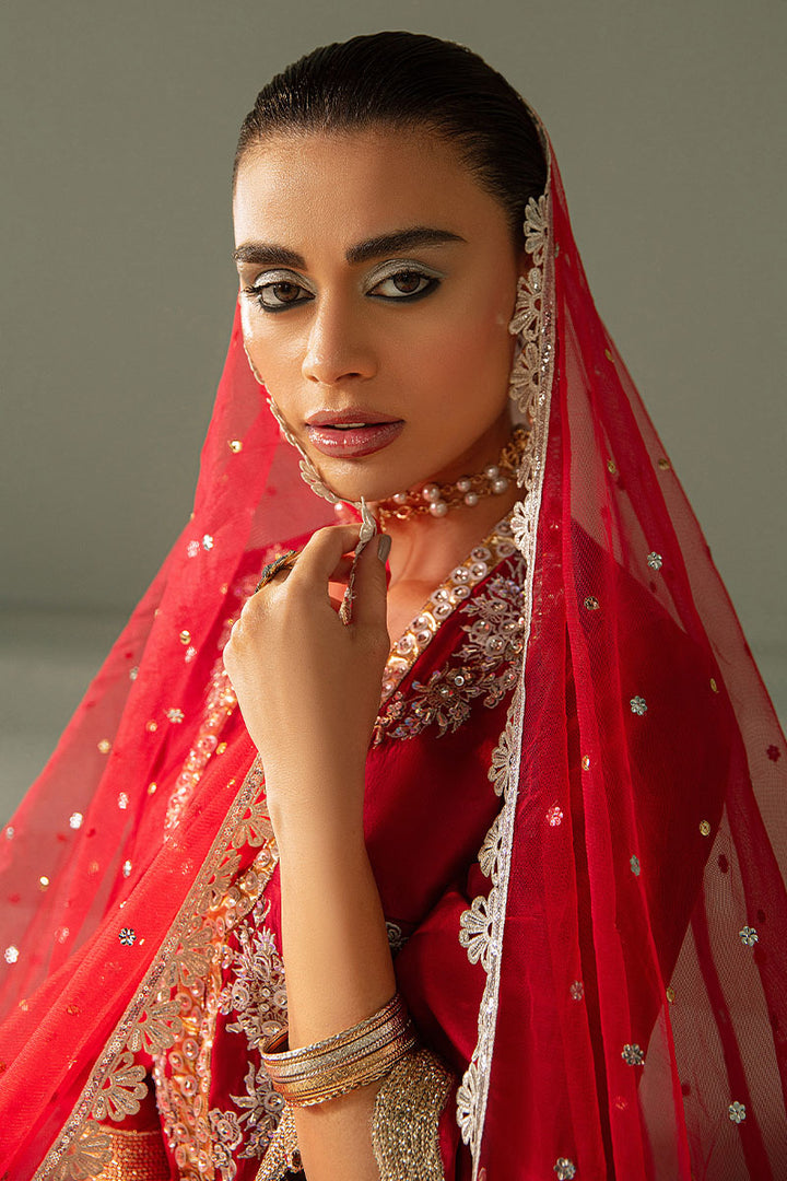 Haute Form | Luxury Eid Formals | LAAL JORA - Hoorain Designer Wear - Pakistani Ladies Branded Stitched Clothes in United Kingdom, United states, CA and Australia