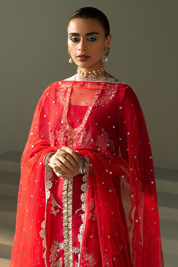Haute Form | Luxury Eid Formals | LAAL JORA - Hoorain Designer Wear - Pakistani Ladies Branded Stitched Clothes in United Kingdom, United states, CA and Australia