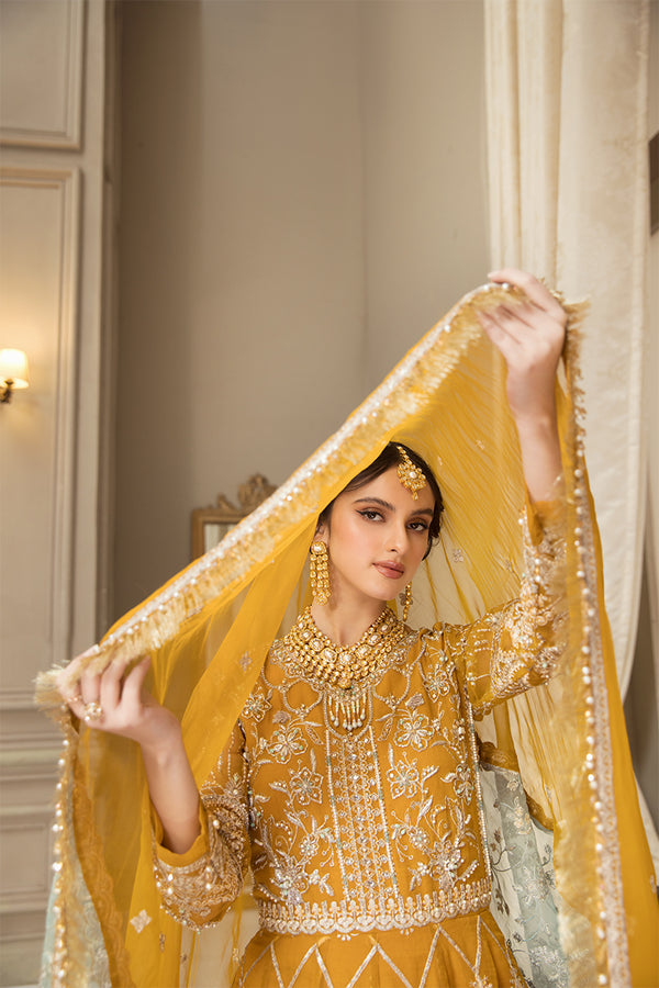 House of Nawab | Luxury Formals | HAZWA B - Hoorain Designer Wear - Pakistani Ladies Branded Stitched Clothes in United Kingdom, United states, CA and Australia