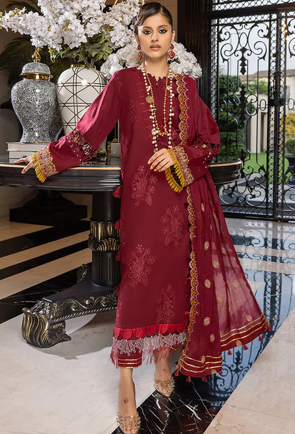 Humdum | Charlotte Chikankari  Lawn | D08 - Hoorain Designer Wear - Pakistani Ladies Branded Stitched Clothes in United Kingdom, United states, CA and Australia