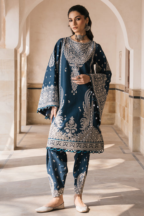Jazmin | Shahkaar Luxury Lawn 24 | SL24-D5 - Hoorain Designer Wear - Pakistani Ladies Branded Stitched Clothes in United Kingdom, United states, CA and Australia