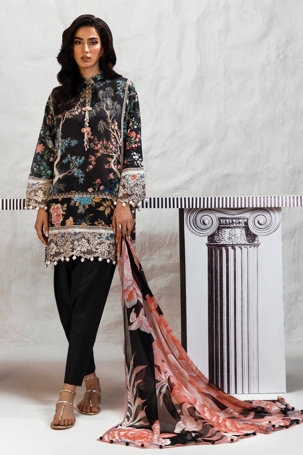 Sana Safinaz | Muzlin Summer 24 | 001B-CI - Hoorain Designer Wear - Pakistani Ladies Branded Stitched Clothes in United Kingdom, United states, CA and Australia