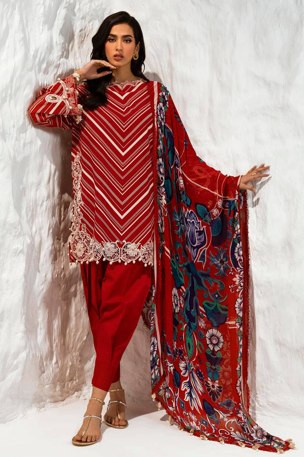 Sana Safinaz | Muzlin Summer 24 | 002A-CI - Hoorain Designer Wear - Pakistani Ladies Branded Stitched Clothes in United Kingdom, United states, CA and Australia