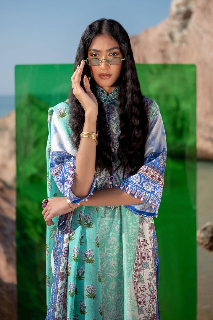 Sana Safinaz | Mahay Spring 24 | H241-003B-2BI - Hoorain Designer Wear - Pakistani Ladies Branded Stitched Clothes in United Kingdom, United states, CA and Australia