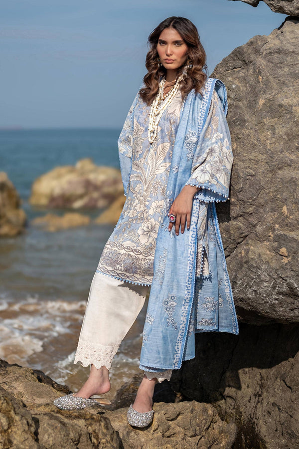 Sana Safinaz | Mahay Spring 24 | H241-009A-2DD - Hoorain Designer Wear - Pakistani Ladies Branded Stitched Clothes in United Kingdom, United states, CA and Australia