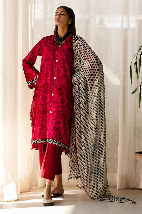 Sana Safinaz | Mahay Spring 24 | H241-010A-3CI - Hoorain Designer Wear - Pakistani Ladies Branded Stitched Clothes in United Kingdom, United states, CA and Australia