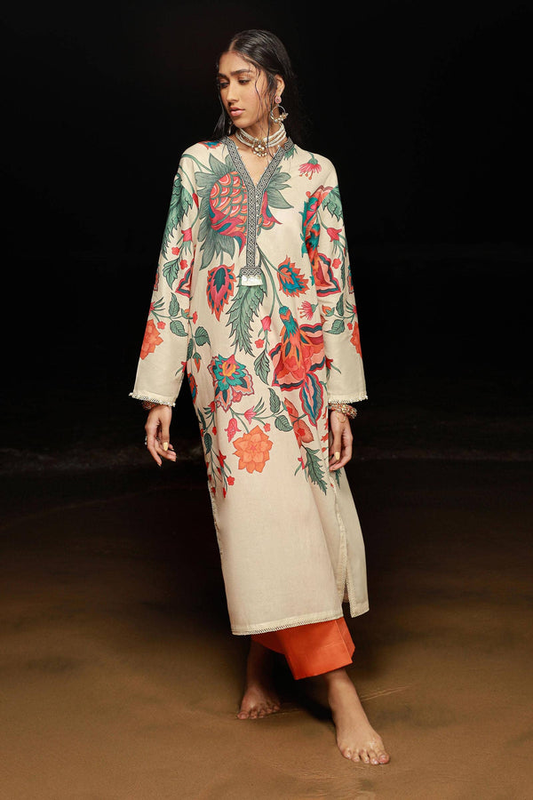 Sana Safinaz | Mahay Spring 24 | H241-011B-2C - Hoorain Designer Wear - Pakistani Ladies Branded Stitched Clothes in United Kingdom, United states, CA and Australia