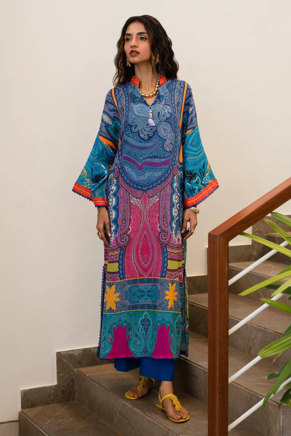 Sana Safinaz | Mahay Spring 24 | H241-012B-2C - Hoorain Designer Wear - Pakistani Ladies Branded Stitched Clothes in United Kingdom, United states, CA and Australia
