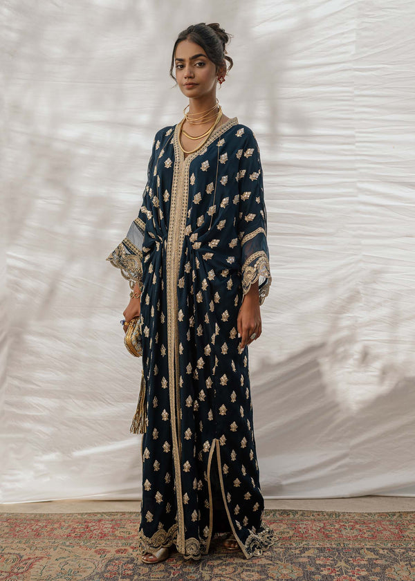 Mahgul | Eid Edit 2024 | Indigo Mirror - Hoorain Designer Wear - Pakistani Ladies Branded Stitched Clothes in United Kingdom, United states, CA and Australia