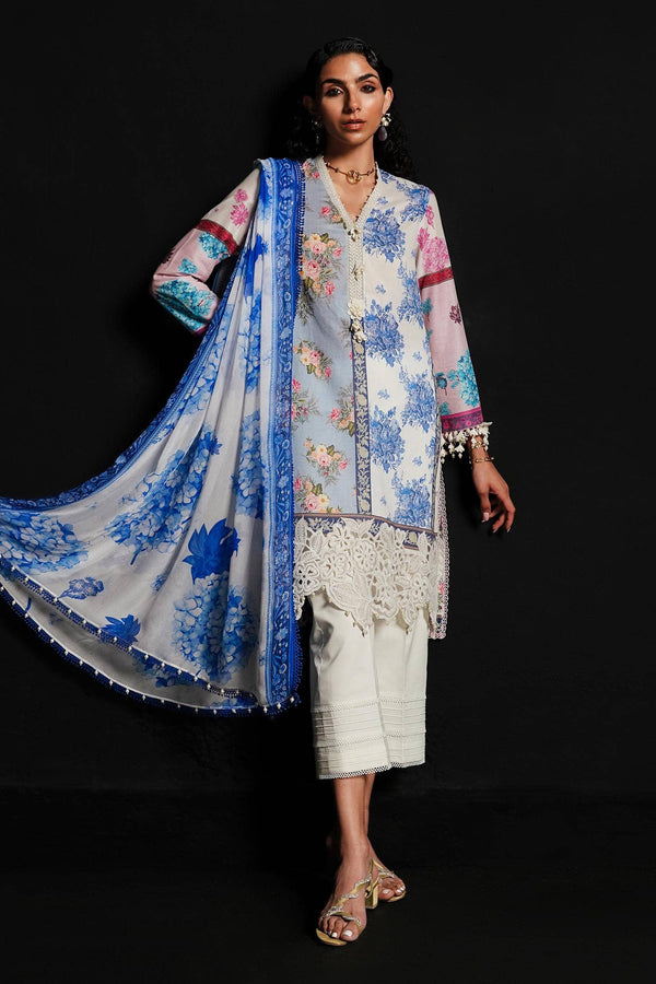 Sana Safinaz | Muzlin Spring 24 | M241-003A-CI - Hoorain Designer Wear - Pakistani Ladies Branded Stitched Clothes in United Kingdom, United states, CA and Australia