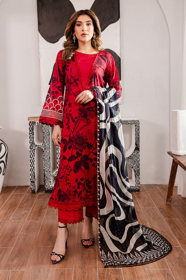 Nureh | Printed Lawn | SP-100 - Hoorain Designer Wear - Pakistani Ladies Branded Stitched Clothes in United Kingdom, United states, CA and Australia