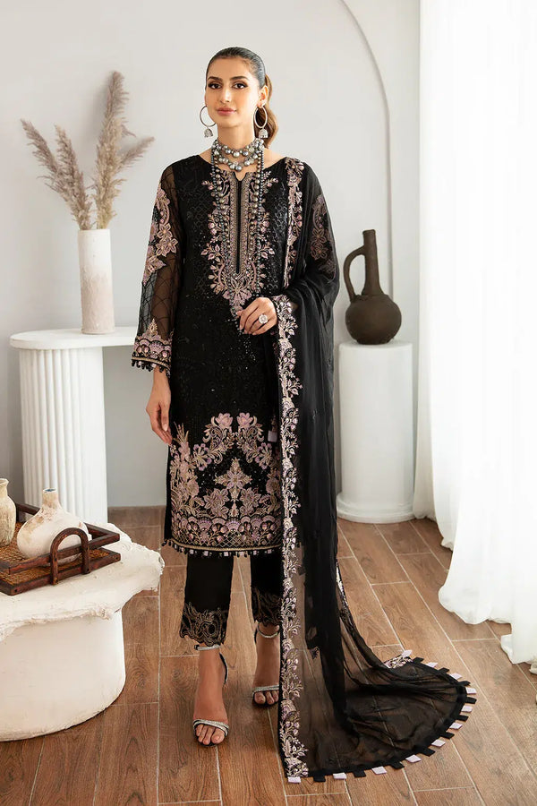 Ramsha | Rangoon Chiffon Collection | D-1106 - Hoorain Designer Wear - Pakistani Ladies Branded Stitched Clothes in United Kingdom, United states, CA and Australia