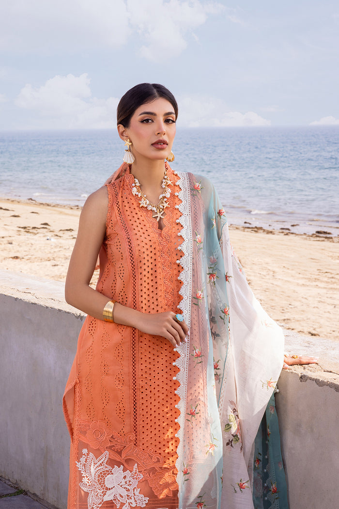 Saira Rizwan | Luxury Lawn 24 | MABE - SRLL24-04 - Hoorain Designer Wear - Pakistani Ladies Branded Stitched Clothes in United Kingdom, United states, CA and Australia