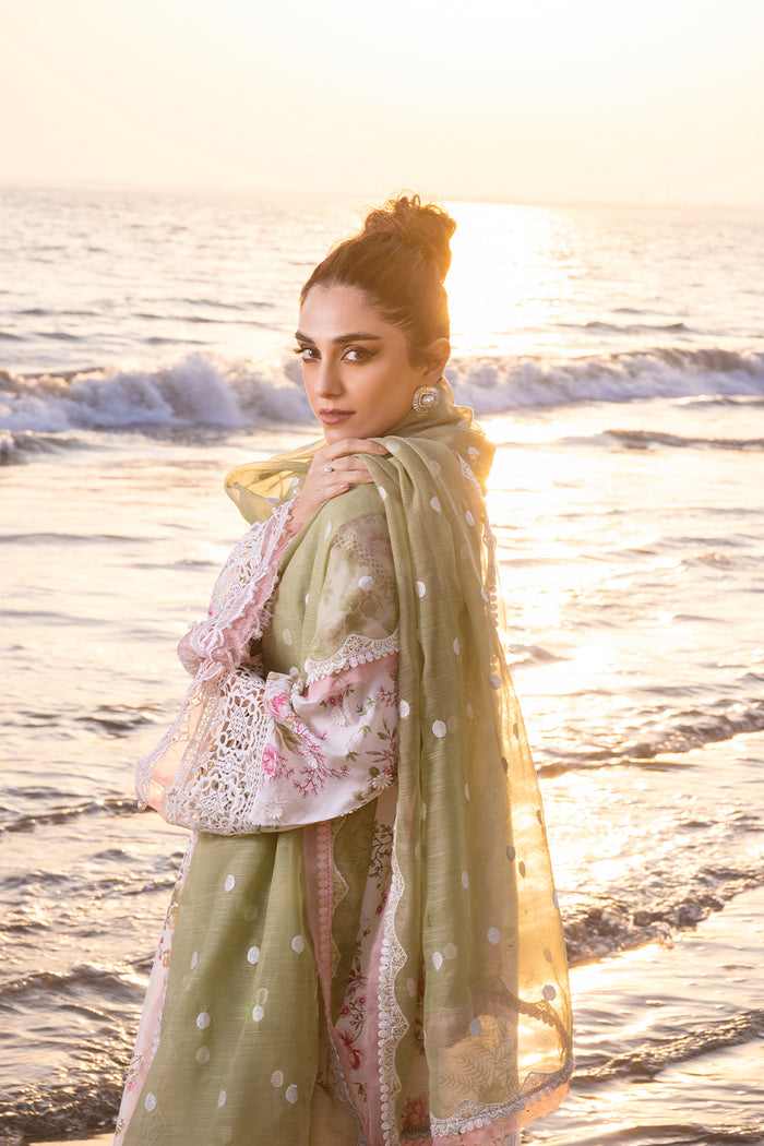 Saira Rizwan | Luxury Lawn 24 | AKOYA - SRLL24-05 - Hoorain Designer Wear - Pakistani Ladies Branded Stitched Clothes in United Kingdom, United states, CA and Australia
