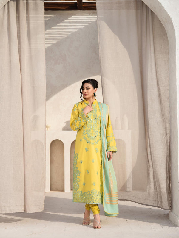 Taanabaana | Mem Saab Collection | M3249 - Hoorain Designer Wear - Pakistani Ladies Branded Stitched Clothes in United Kingdom, United states, CA and Australia
