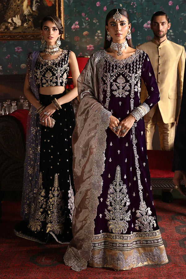 Mushq | Niloufer Velvet Edit 23 | Shirin - Hoorain Designer Wear - Pakistani Ladies Branded Stitched Clothes in United Kingdom, United states, CA and Australia