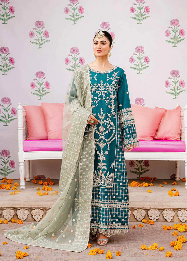 Akbar Aslam | Shadmani Luxury Formals 23 | Zohra - Hoorain Designer Wear - Pakistani Ladies Branded Stitched Clothes in United Kingdom, United states, CA and Australia