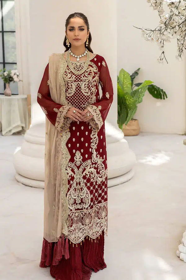 Imrozia Premium | Naqsh Formals 23 | M-55 Sienna - Hoorain Designer Wear - Pakistani Ladies Branded Stitched Clothes in United Kingdom, United states, CA and Australia